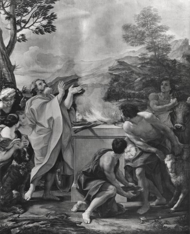 Vasari — Gaulli Giovanni Battista - sec. XVII - Sacrificio di Noè — insieme